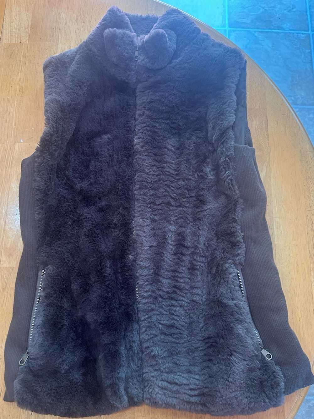 Royalty For Me Faux Fur Vest in Dark Brown